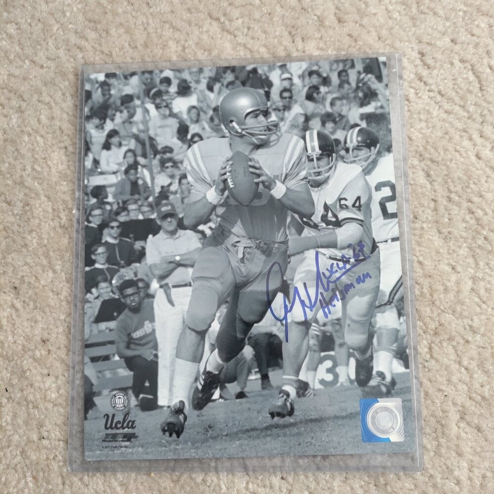 Autographed Gary Beban 8x10 UCLA Bruins Photo 1967 Heisman